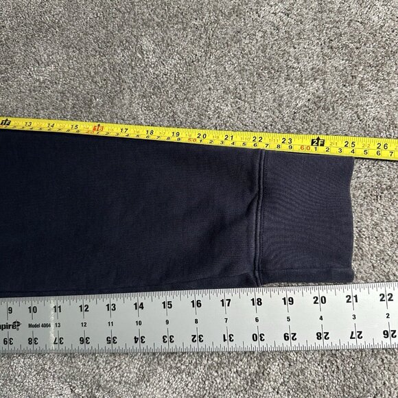 Acne Studios Casey Slogan Everything Sweatshirt Mens Large Navy Jumper Crewneck - Picture 9 of 9